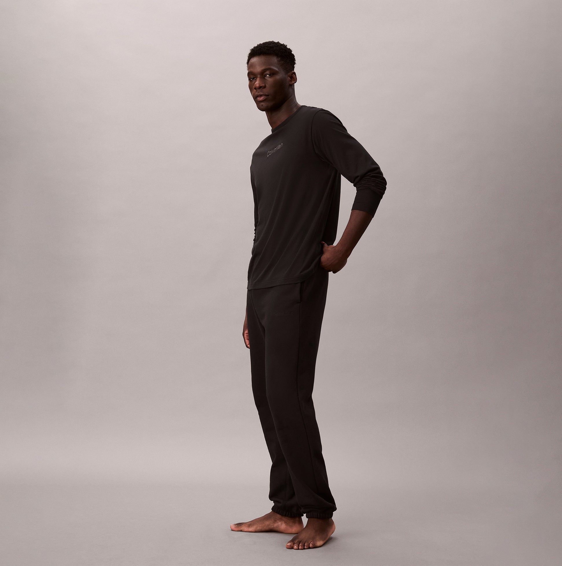 Calvin Klein LS TEE JOGGER SET Mens Multicoloured