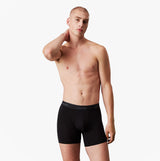 Calvin Klein ICON MODAL MESH 3 Pack Mens Boxer Briefs Multicoloured front view on model, featuring elastic waistband and fitted design.