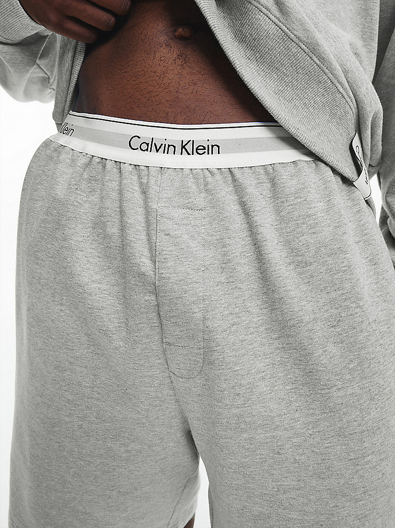 Calvin Klein MODERN COTTON TERRY LOUNGE Shorts Mens Grey Heather