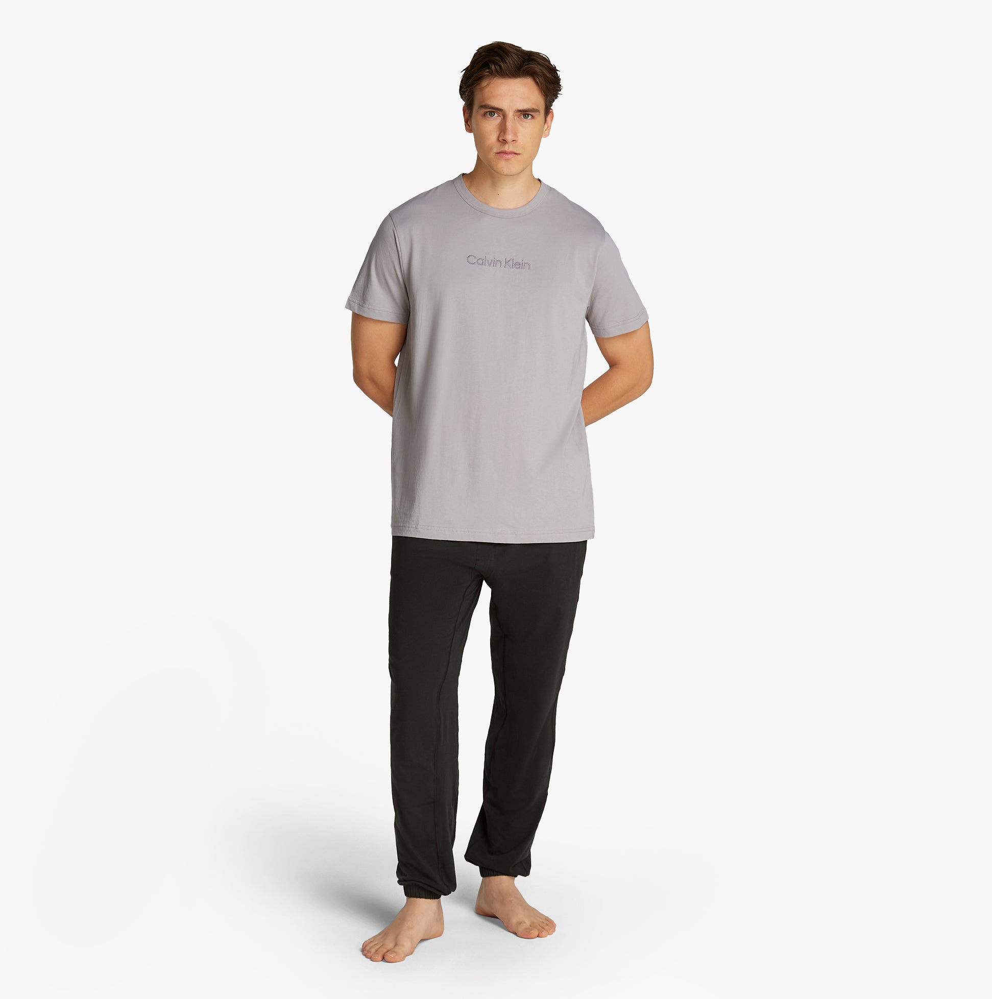 Calvin Klein 100% COTTON Mens Lounge T-Shirt Ash