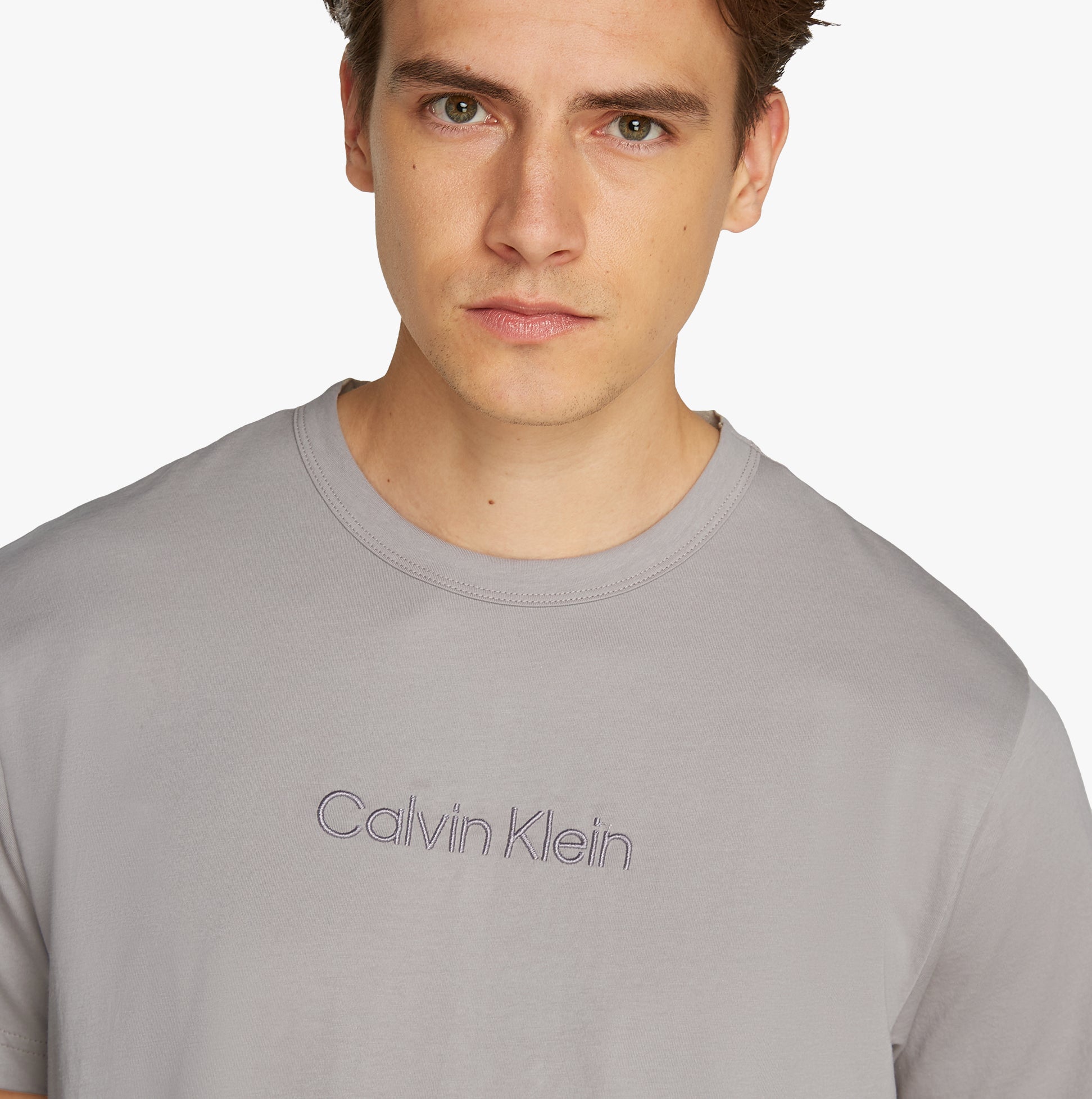 Calvin Klein 100% COTTON Mens Lounge T-Shirt Ash