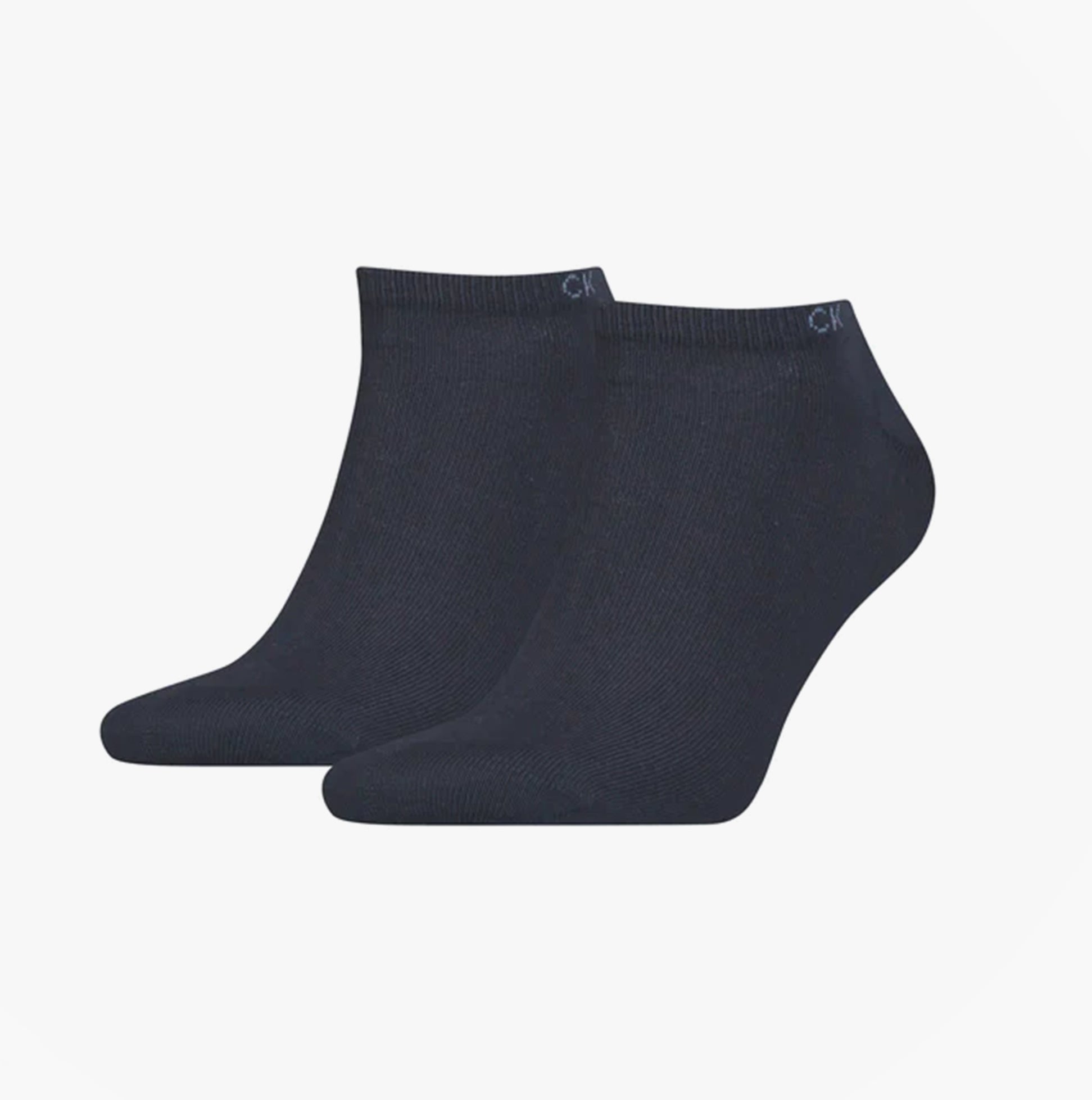Calvin Klein 2 Pack Mens Ankle Trainer Socks Navy