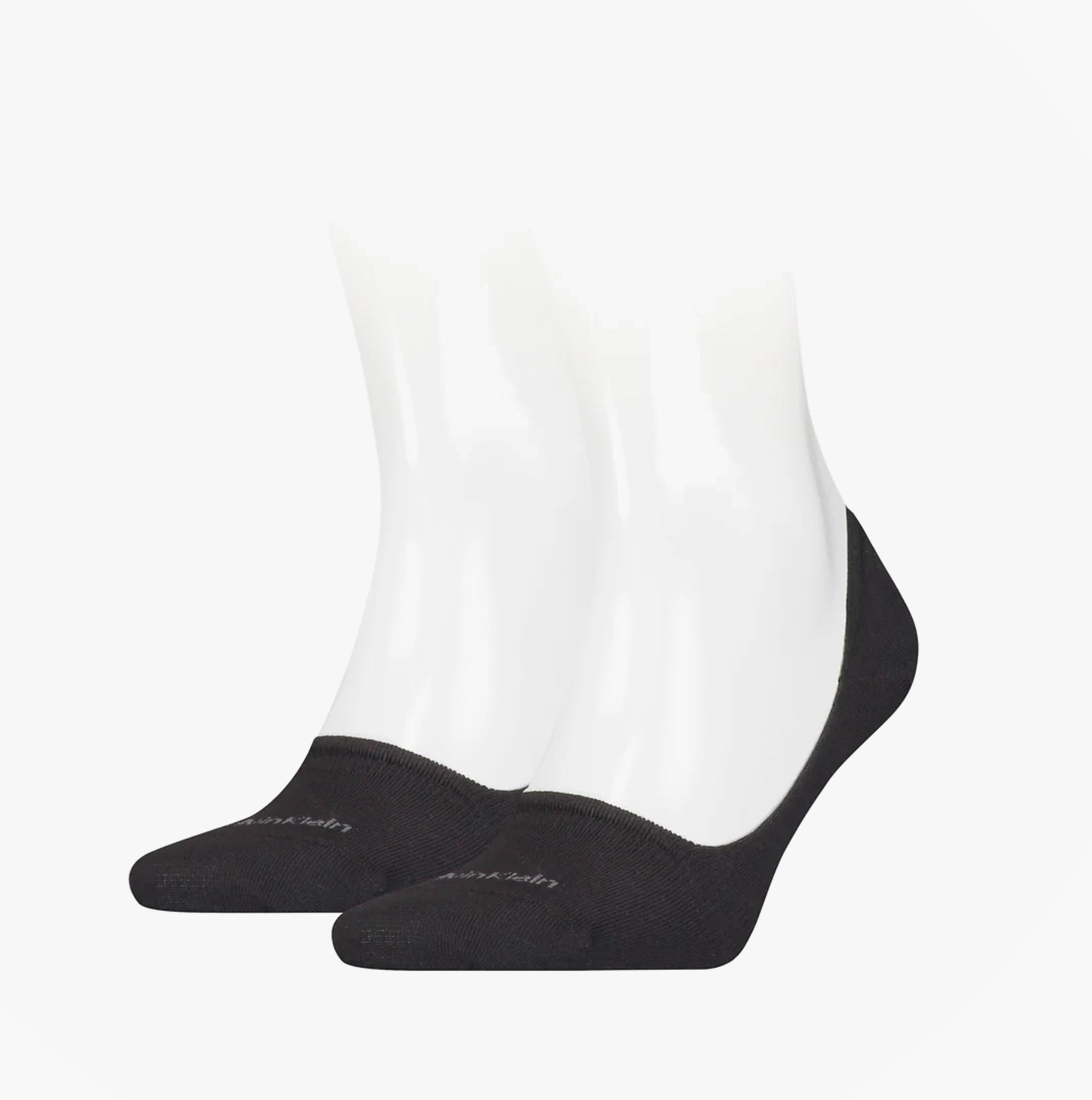 Calvin Klein 2 Pack Mens Invisible Socks Black