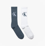 Calvin Klein 2 Pack Monogram Mens Socks China Blue
