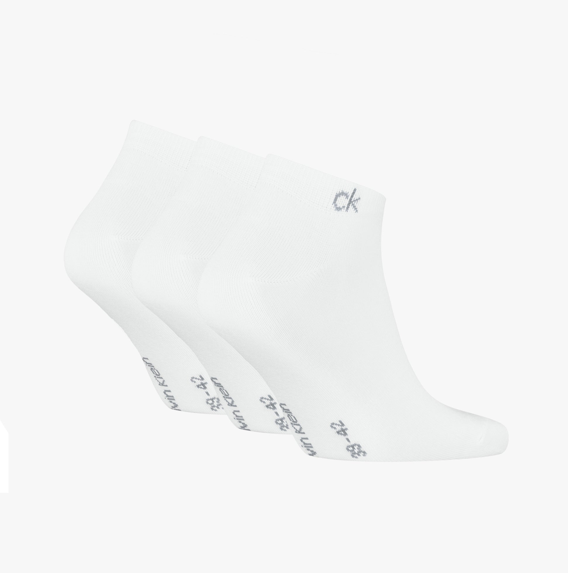 Calvin Klein 3 Pack Sneaker Mens Socks White