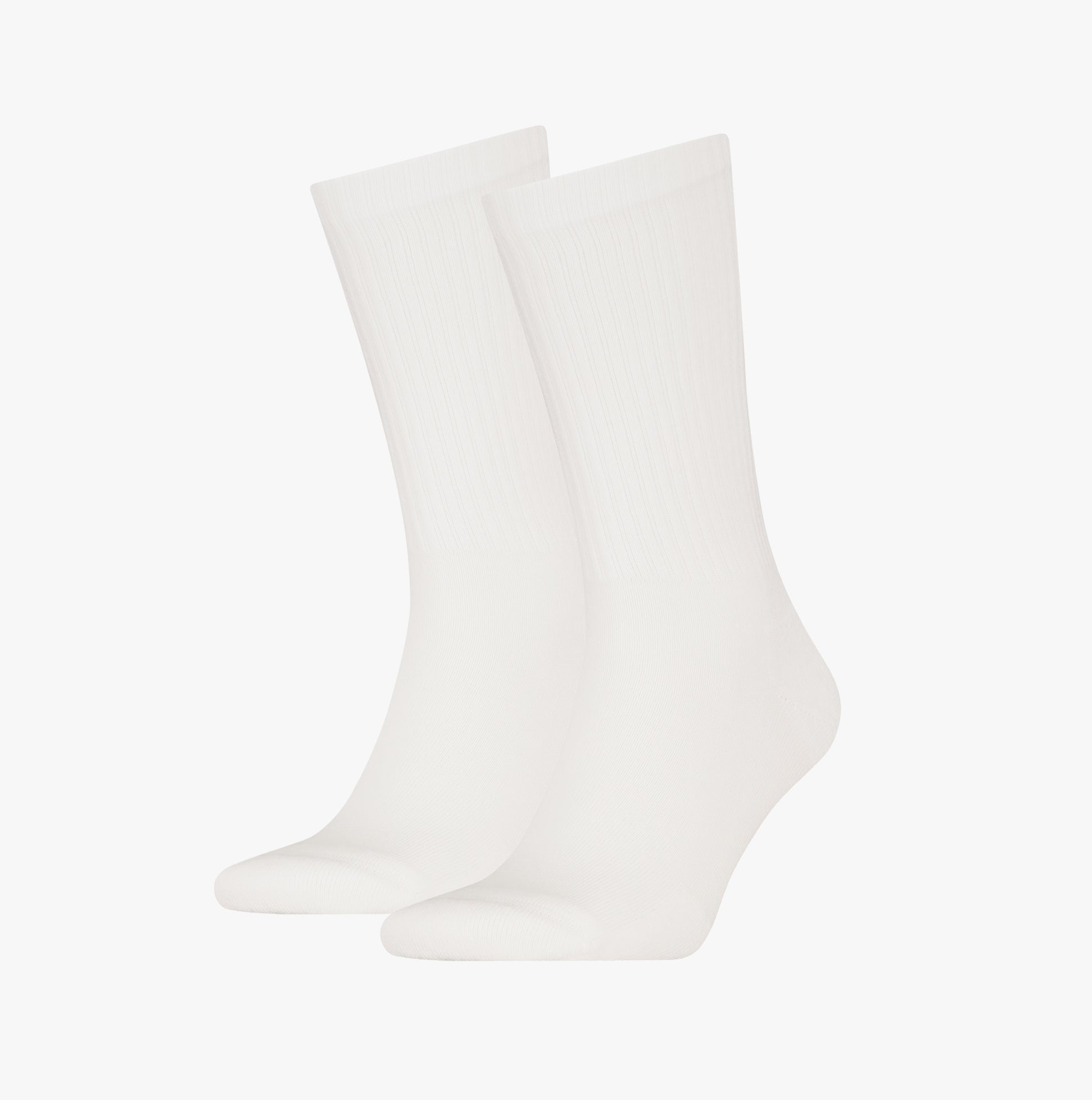Calvin Klein 2 Pack Back Logo Mens Socks White