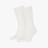 Calvin Klein 2 Pack Back Logo Mens Socks White