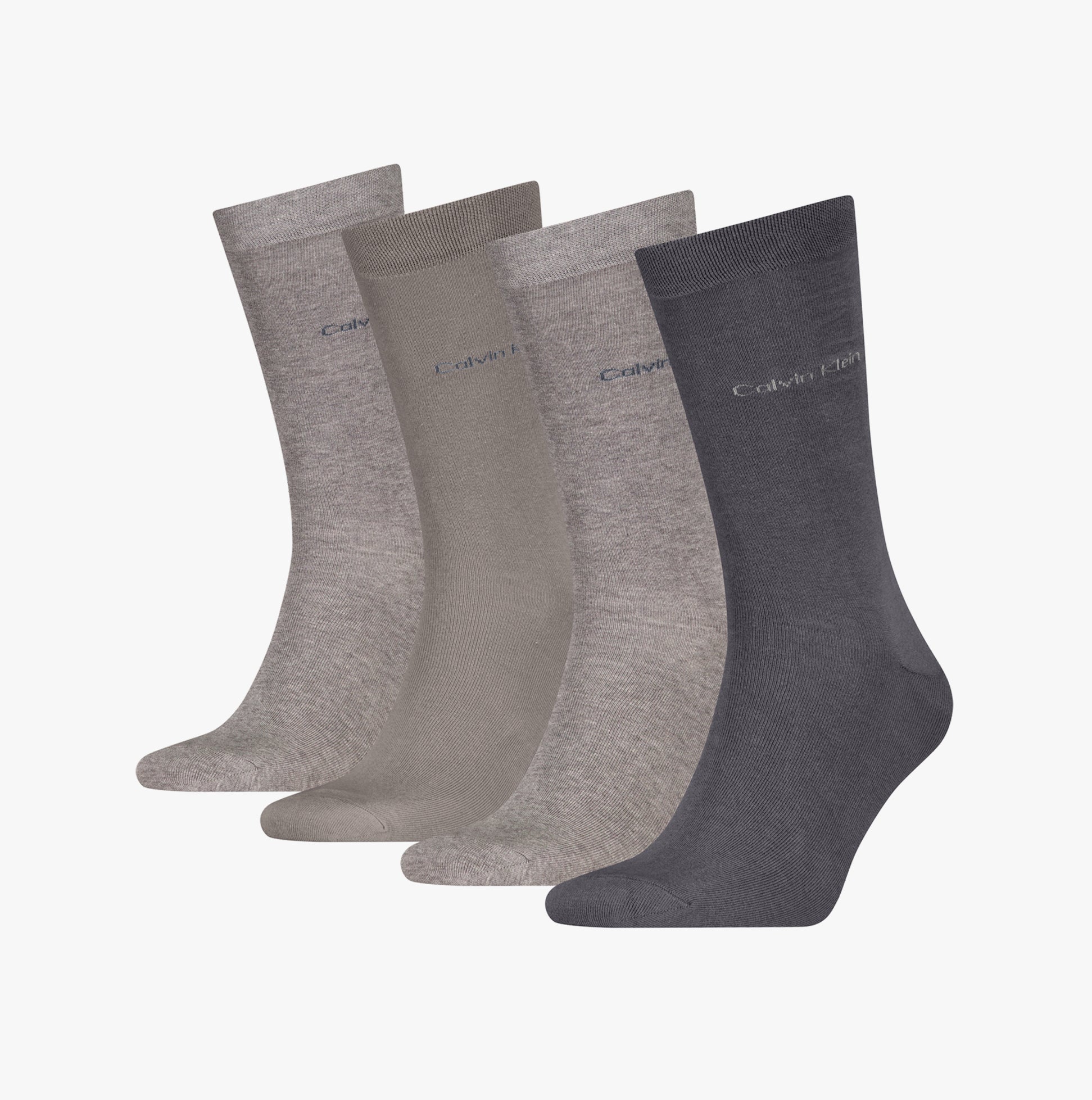 Calvin Klein 4 Pack Giftbox Classic Mens Socks Grey Combo