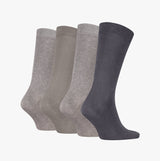 Calvin Klein 4 Pack Giftbox Classic Mens Socks Grey Combo