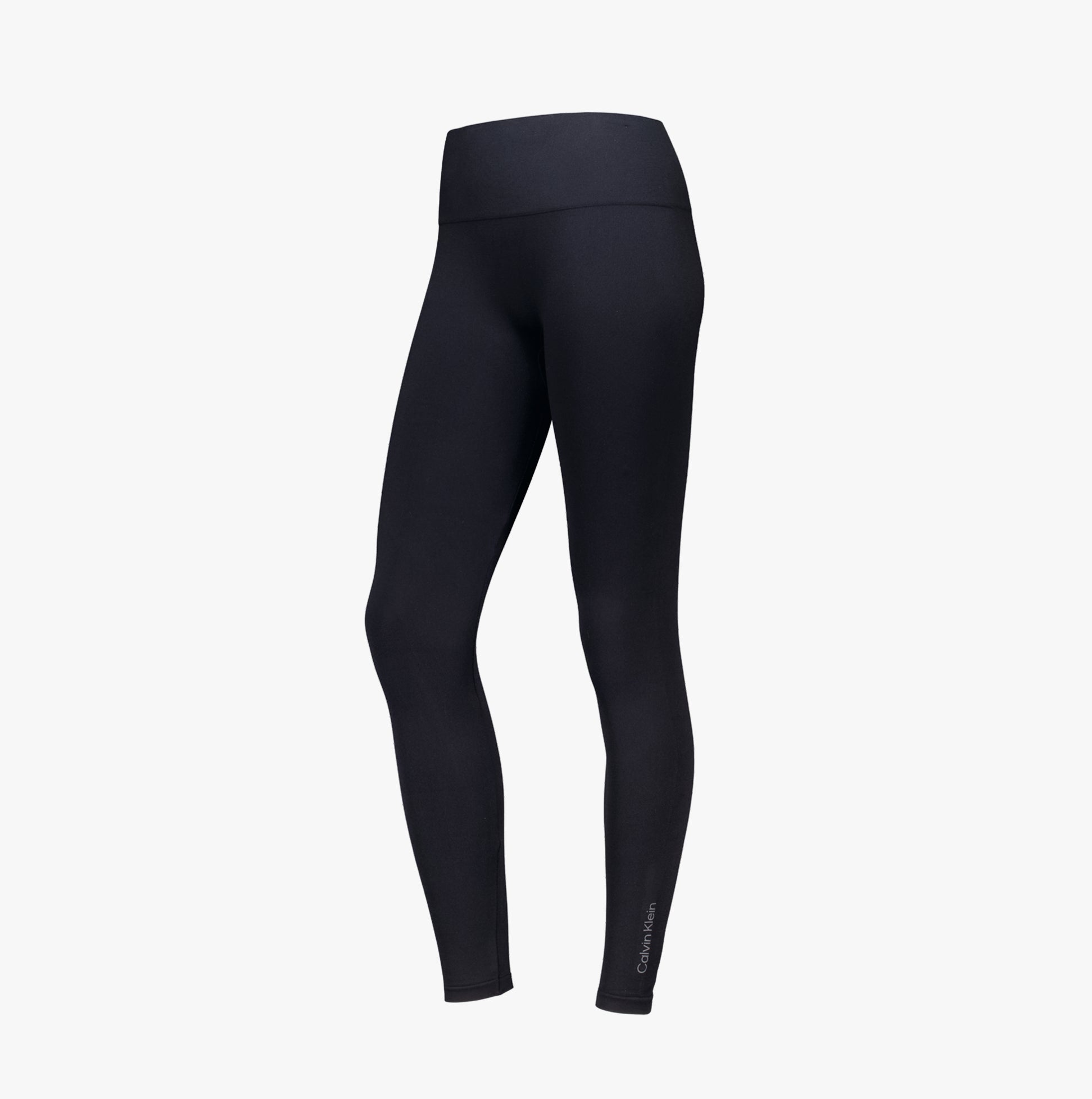 Calvin Klein 1 Pack Seamless Logo Womens Legging Black side view showcasing sleek design and fit.