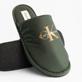 Calvin Klein HOTEL SLIPPER MONOLOGUE Mens Slippers Thyme