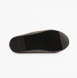 Calvin Klein Mens HOME Felt Signature Logo Mule Slippers Grey