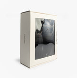 Calvin Klein HOME SLIPPER NYL PAT Womens Slippers Black boxed view showing packaging and slippers inside.