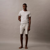 Calvin Klein 100% COTTON 3 Pack Mens T-Shirts Black/Grey Heather/Glacier