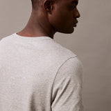 Calvin Klein 100% COTTON 3 Pack Mens T-Shirts Black/Grey Heather/Glacier