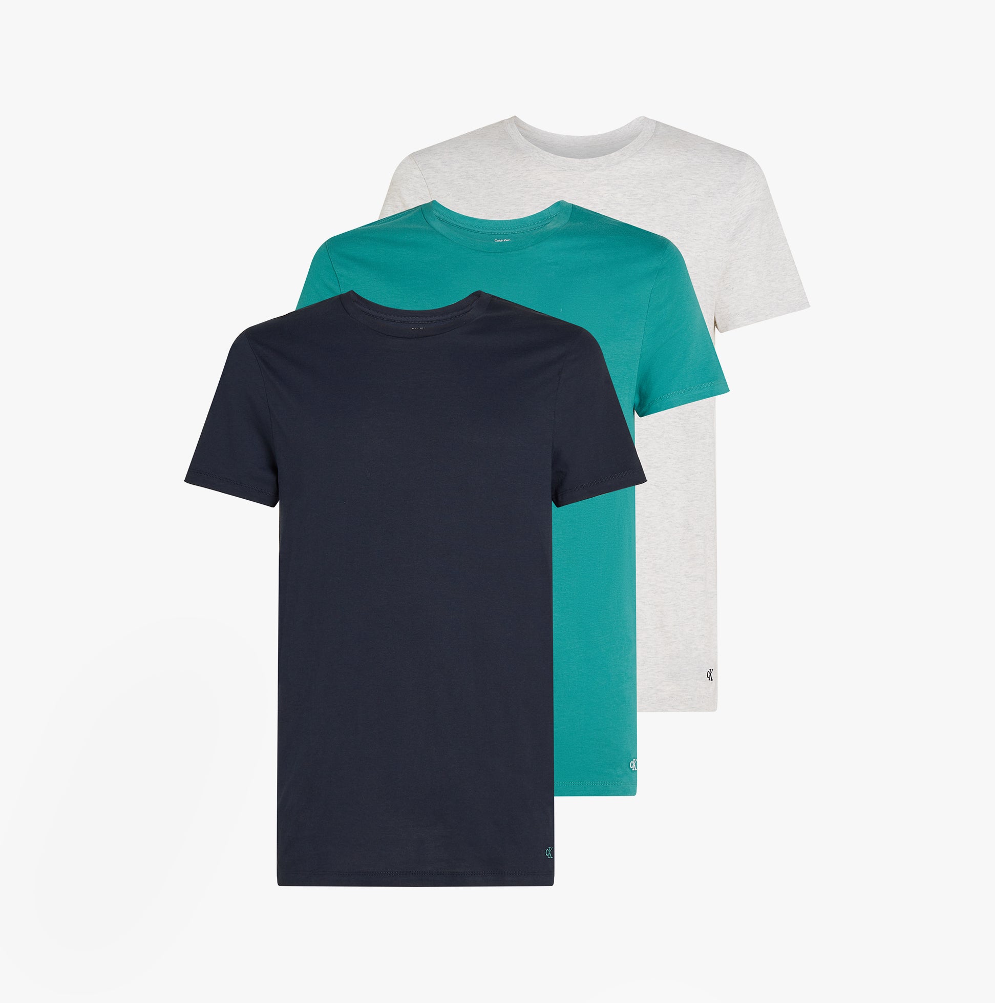 Calvin Klein 100% COTTON 3 Pack Mens T-Shirts Shoreline