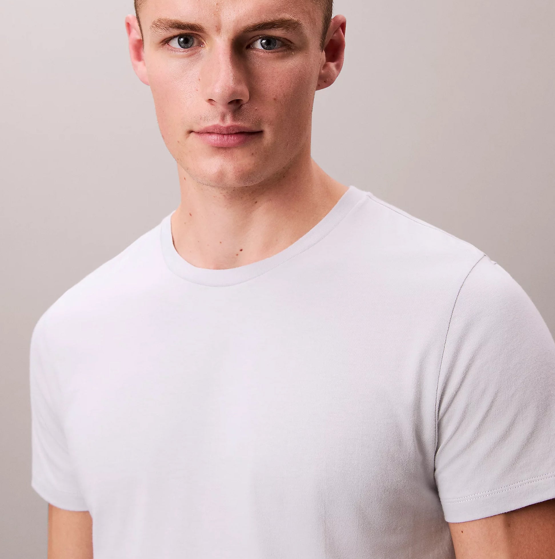 Calvin Klein 100% COTTON 3 Pack Mens T-Shirts Shoreline