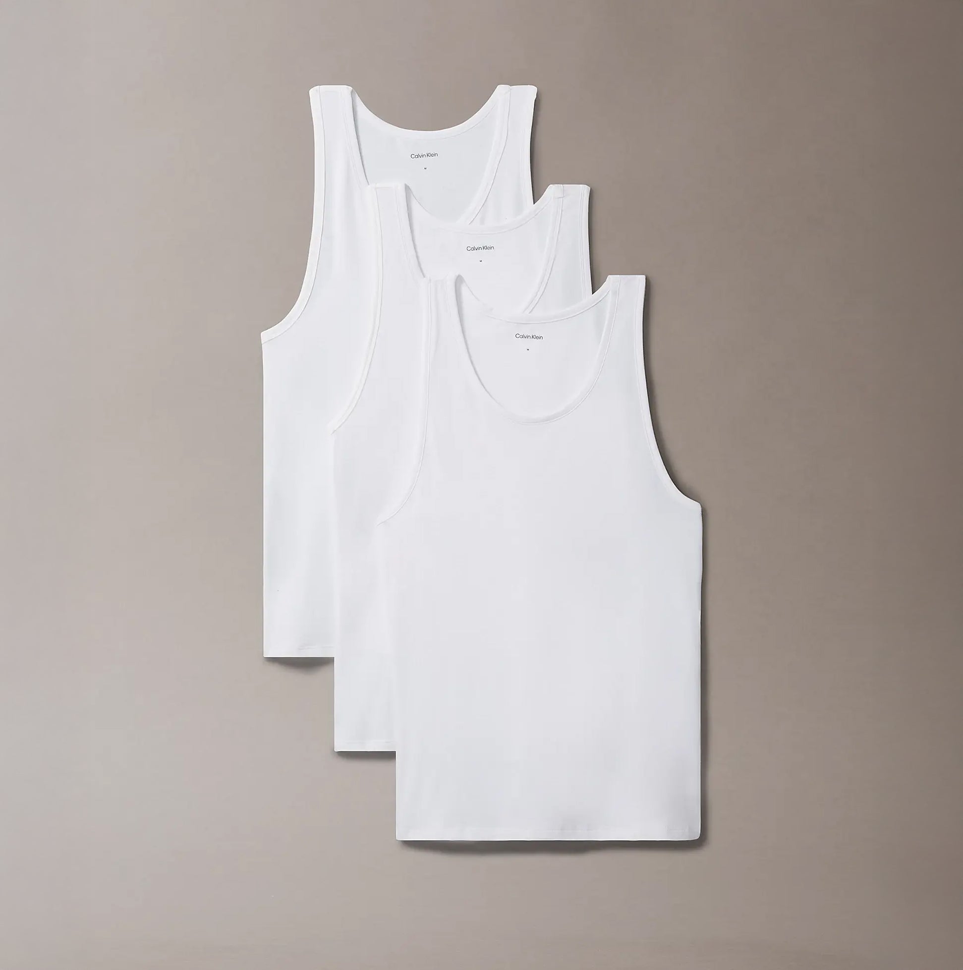 Calvin Klein 3 Pack Mens Lounge Tank Tops White