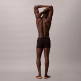 Calvin Klein RELAXED FIT Mens 3 Pack Trunks Multicoloured back view on model showcasing fit and style.