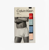 Calvin Klein TRUNK 5 Pack Mens Multicoloured front view packaging showcasing trunks in assorted colors.
