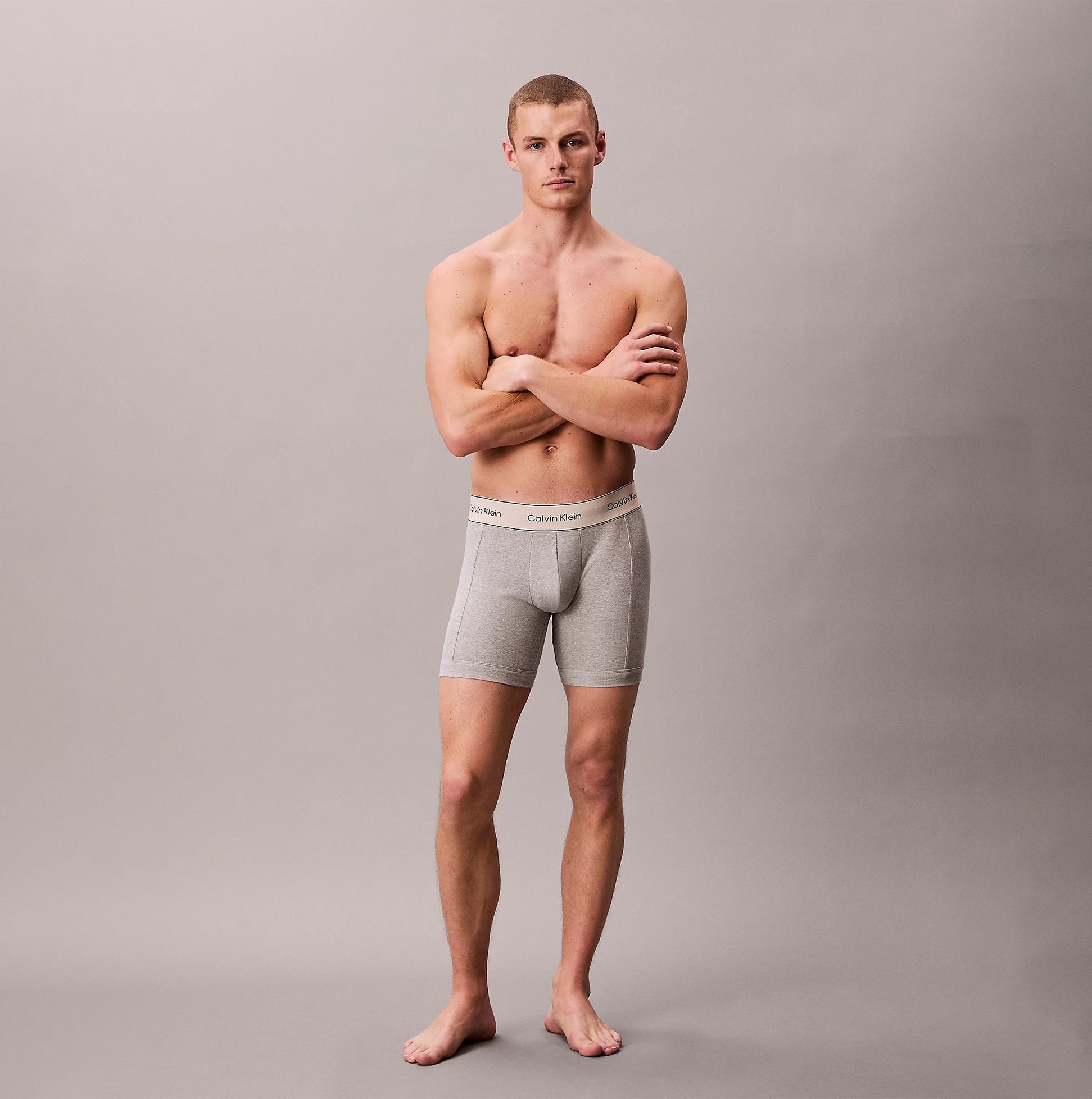 Calvin Klein BOXER BRIEF 3 Pack Mens Cotten Stretch Multicoloured