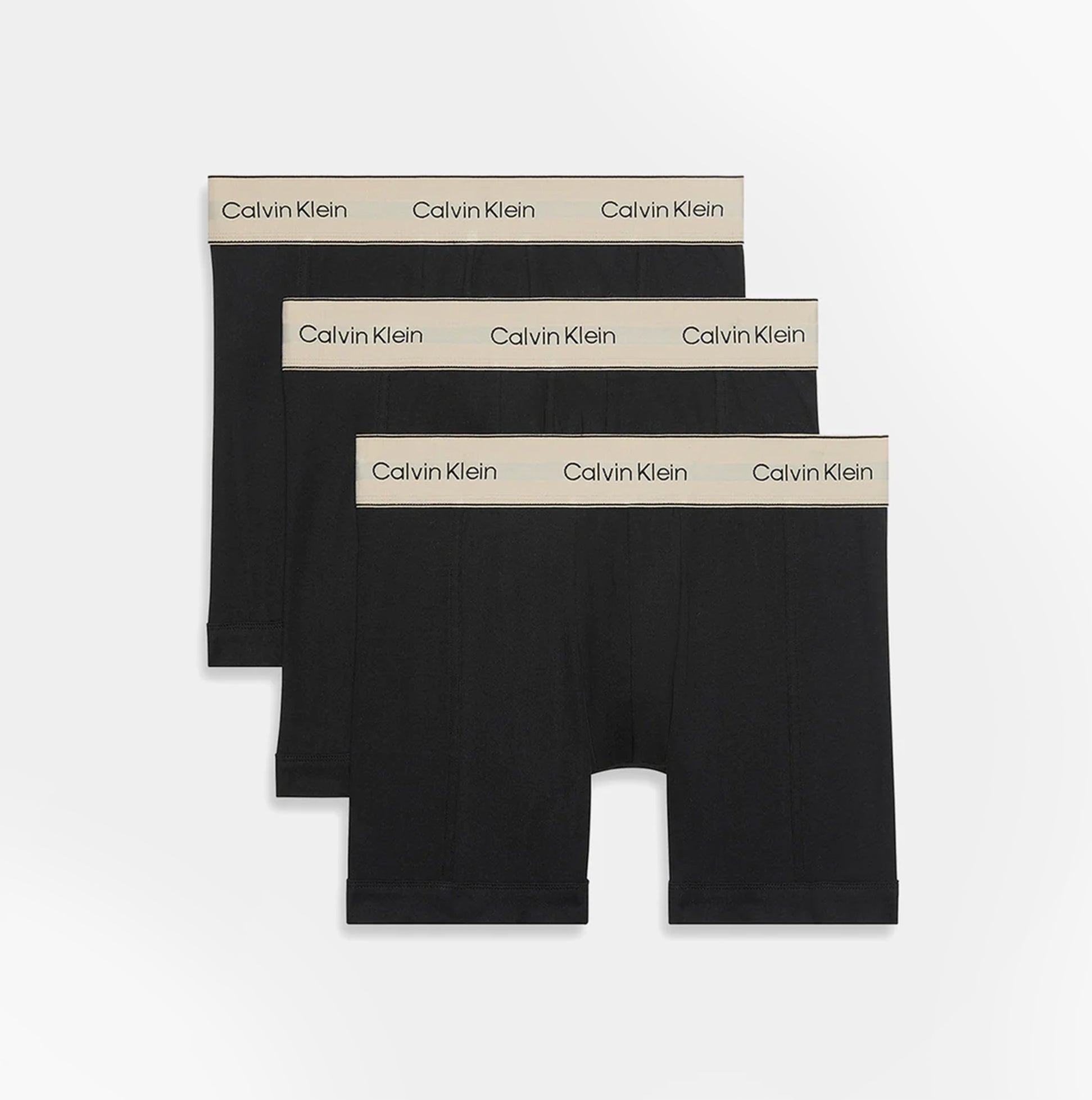 Calvin Klein BOXER BRIEF 3 Pack Mens Cotton Stretch Black