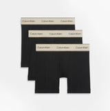 Calvin Klein BOXER BRIEF 3 Pack Mens Cotton Stretch Black