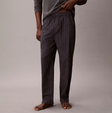 Calvin Klein LS TEE PANT SET Mens Multicoloured front view showing stylish striped pajama pants.