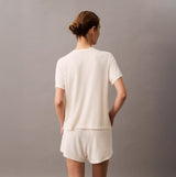 Calvin Klein ULTRA SOFT MODAL Womens Lounge Shorts Ivory