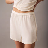 Calvin Klein ULTRA SOFT MODAL Womens Lounge Shorts Ivory