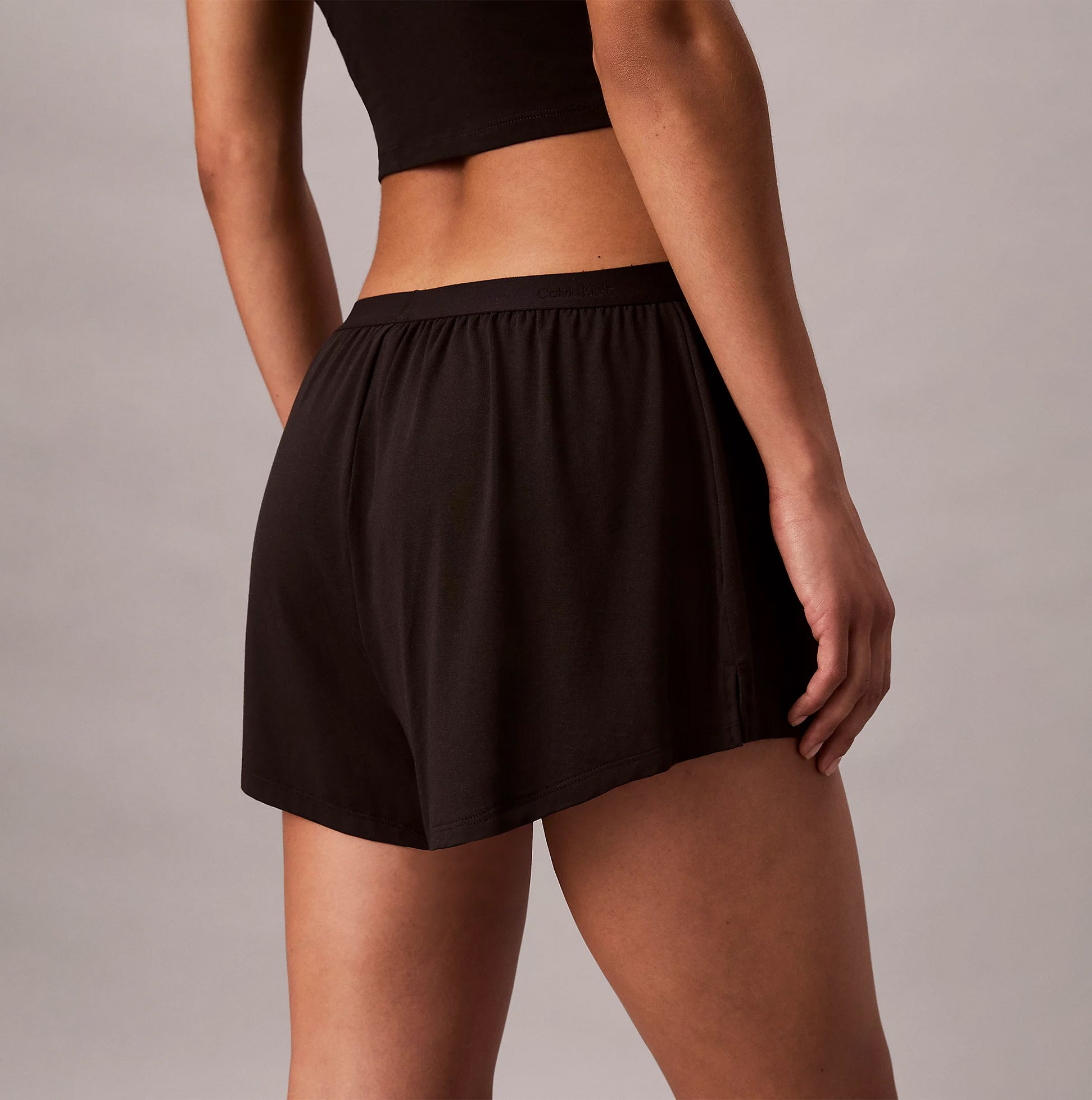 Calvin Klein ULTRA SOFT MODAL Womens Lounge Shorts Black