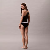 Calvin Klein SCOOP NECK COTTON TA Womens T-Shirts & Tank Tops Multicoloured back view showing sleeveless design.