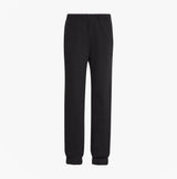 Calvin Klein JOGGER Womens Black front view, regular fit, black fabric with elastic cuffs, stylish and comfortable.