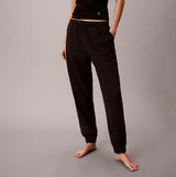 Calvin Klein JOGGER Womens Black front view, showcasing the relaxed fit and stylish design in soft cotton blend.