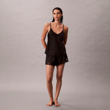 Calvin Klein CAMI SHORT SET Womens Black