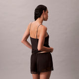 Calvin Klein CAMI SHORT SET Womens Black