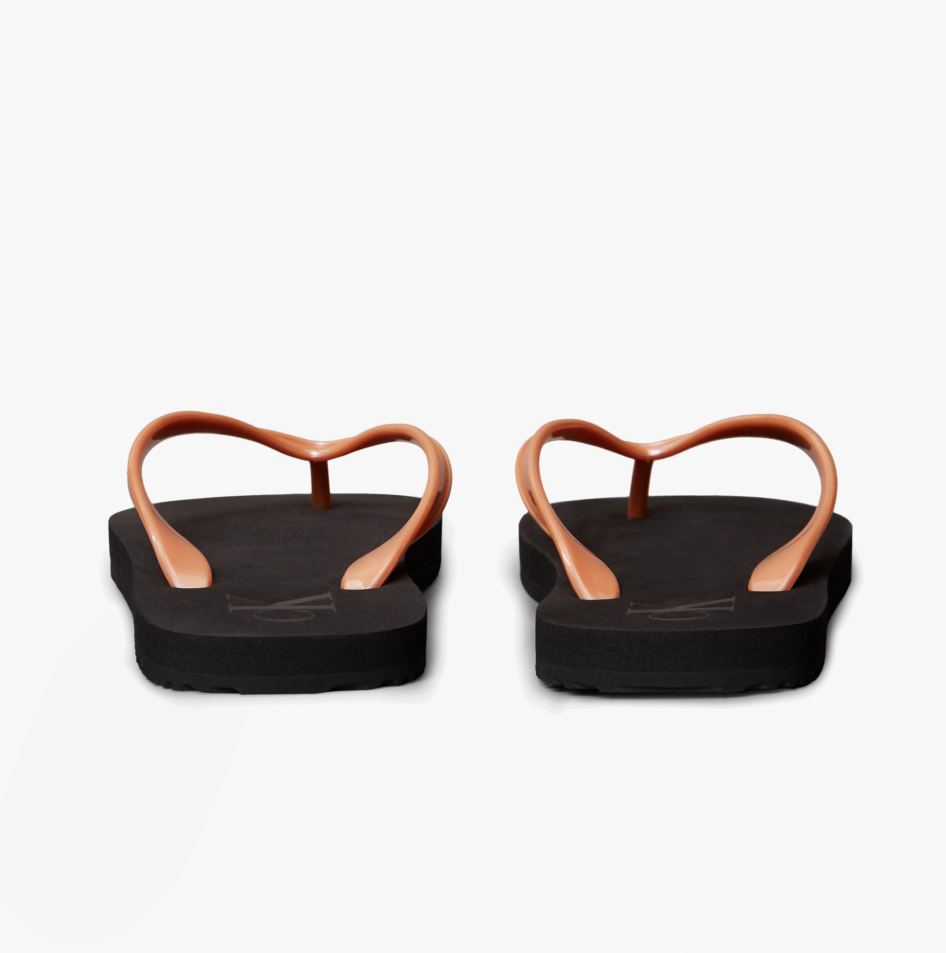 Calvin Klein BEACH SANDAL MONOLOGUE Womens Flip Flops Black/Dusty Coral