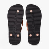 Calvin Klein BEACH SANDAL MONOLOGUE Womens Flip Flops Black/Dusty Coral