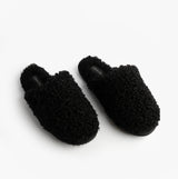 Calvin Klein CLOSE SLIPPER FUR Womens Slippers Black