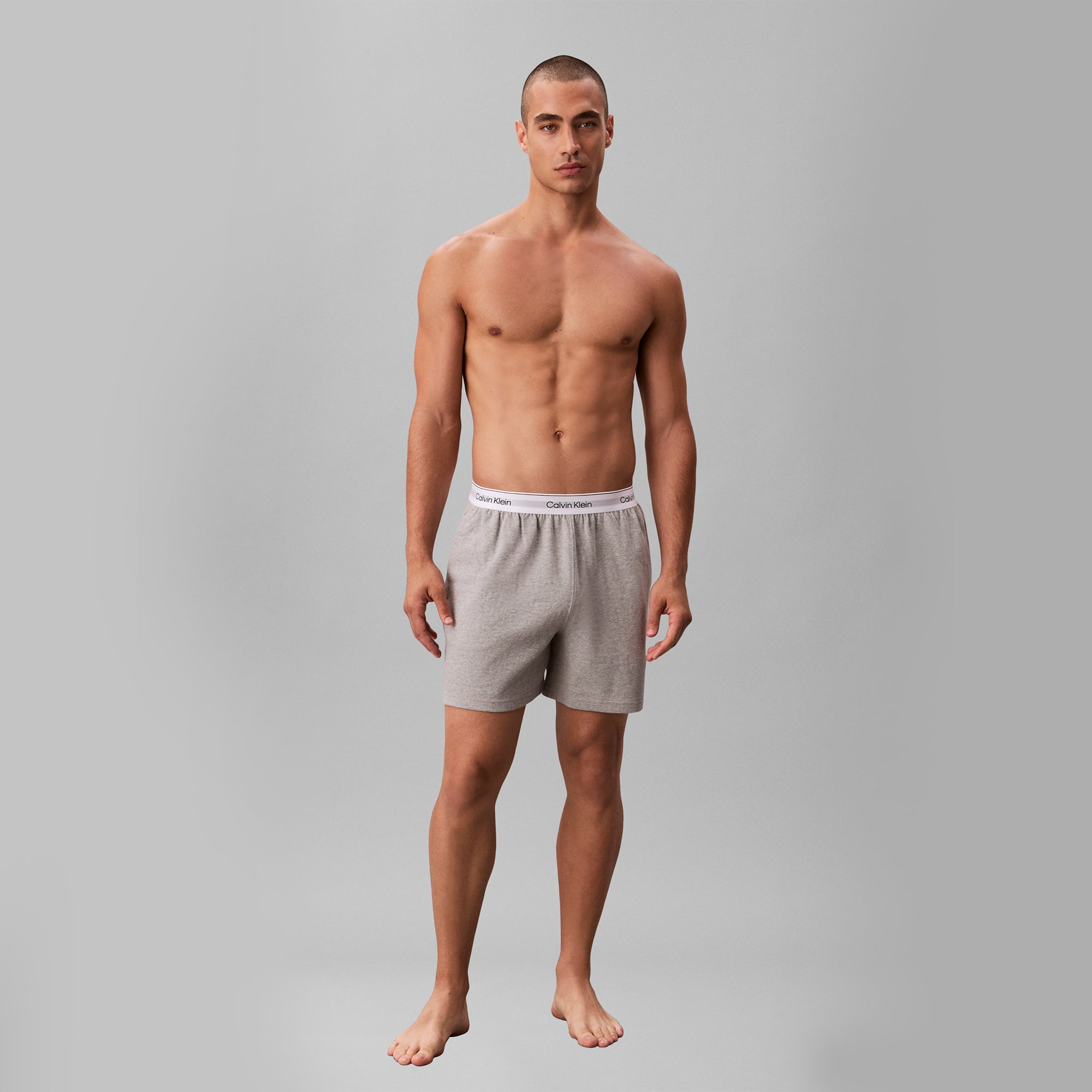 Calvin Klein SLEEP SHORT Mens Shorts Grey Heather