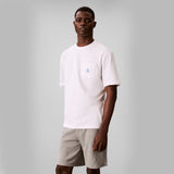 Calvin Klein MONOGRAM S/S CREW NECK Mens T-Shirt Classic White