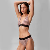 Calvin Klein HIGH WAIST BIKINI Womens High-Waist Briefs Bright Peach