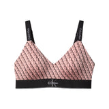 Calvin Klein LIGHTLY LINED BRALETTE Womens High-Waist Briefs Bright Peach