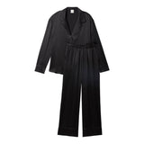 Calvin Klein SATIN SET Womens Pyjama Set Black