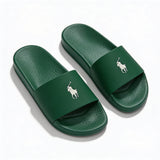 Polo Ralph Lauren POLO SLIDE Mens Sliders Forest/Deckwash White