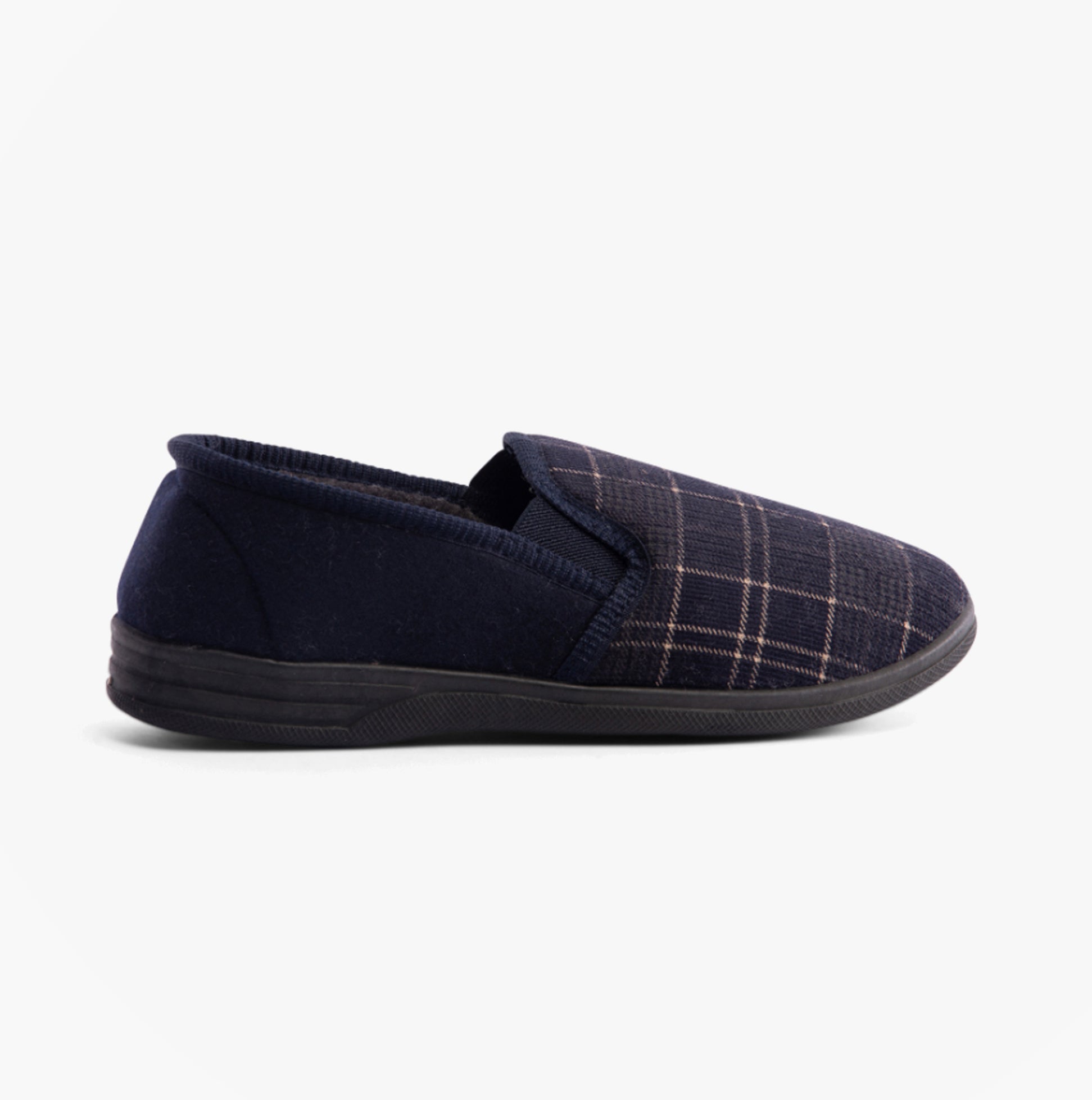 Dr Keller ERIC Mens Full Slippers Navy