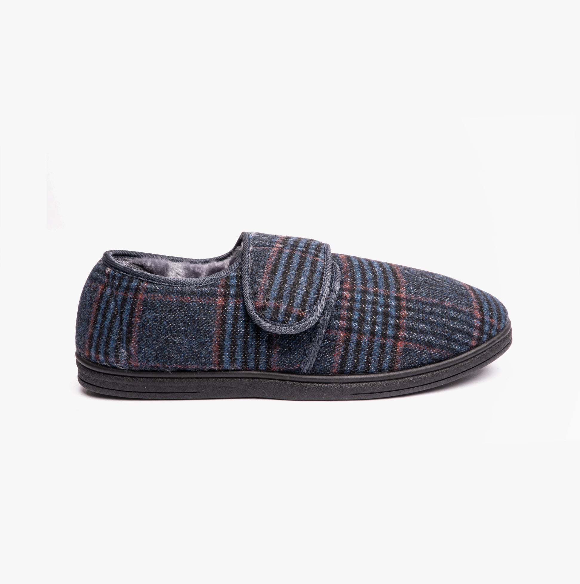 Dr Keller DAVID Mens Full Slippers Navy