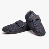 Dr Keller DAVID Mens Full Slippers Navy