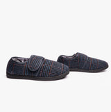 Dr Keller DAVID Mens Full Slippers Navy
