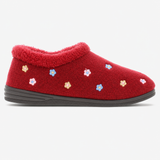 Dr Keller LAYLA Womens Full Slippers Burgundy
